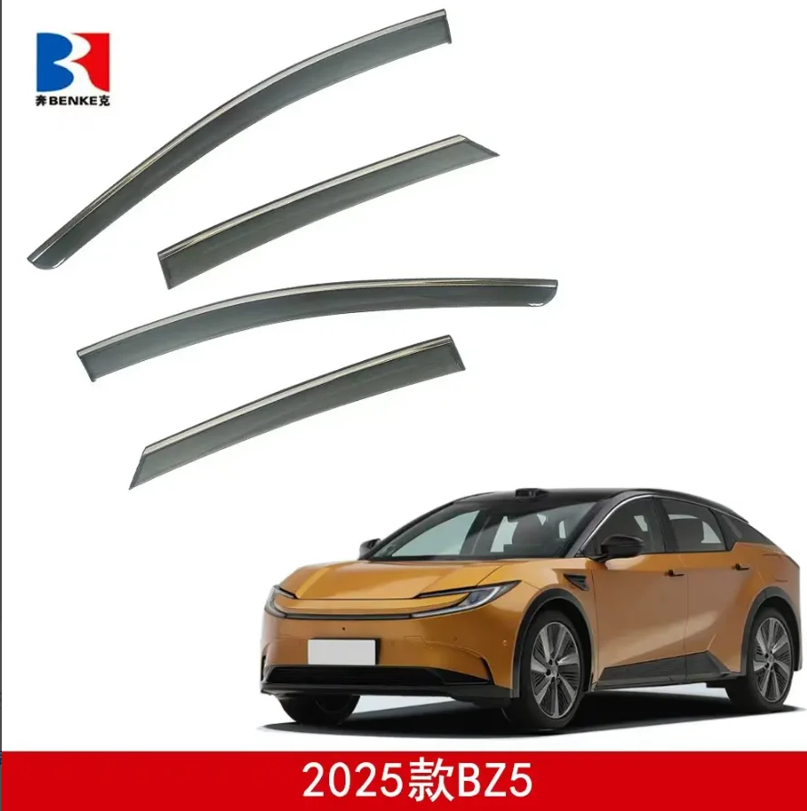 Wind Deflecto1 set For r for 2025 Toyota BZ5 Door Window Visor Weather Rain GuardsCar Accessories