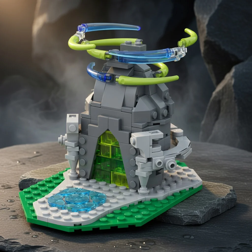 moc-キングダムティアーズ光の神殿ビルディングブロック古代寺院モデル小粒子レンガ-diy-組み立てギフト新しい