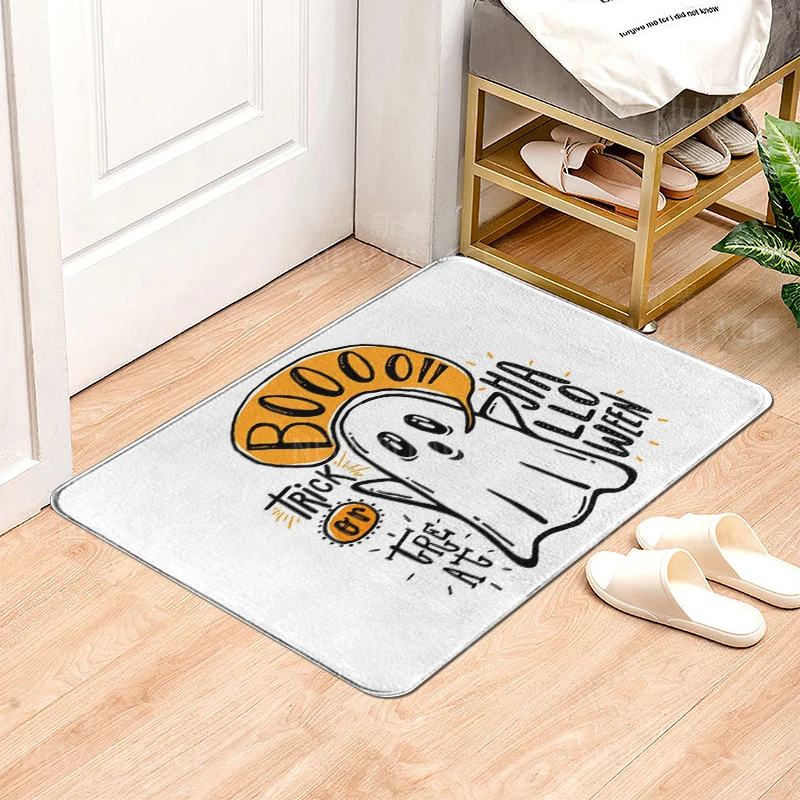 House entrance carpet Home door mat Living Room Bath Foot bathroom non-slip water absorption rugs bath Halloween Autumn Pumpkin