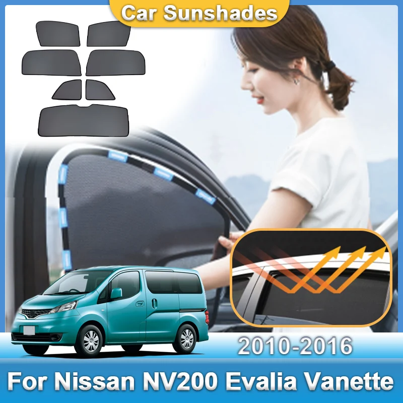 

Car Mesh Visor For Nissan NV200 Sun Shade Evalia Vanette 2010~2016 2013 2014 Light Blocking Curtains Anti-UV Vehicle Accessories
