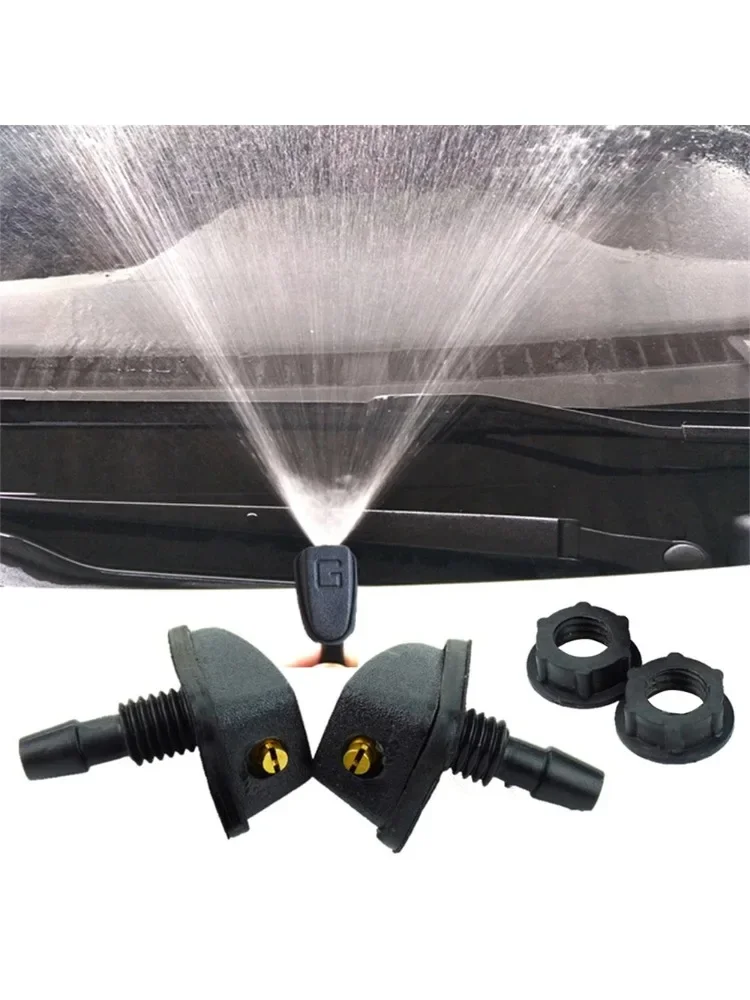 Kit de Jet de lave-glace universel, pulvérisateur réglable pour un nettoyage et un détail efficaces des vitres avant, 2 pièces