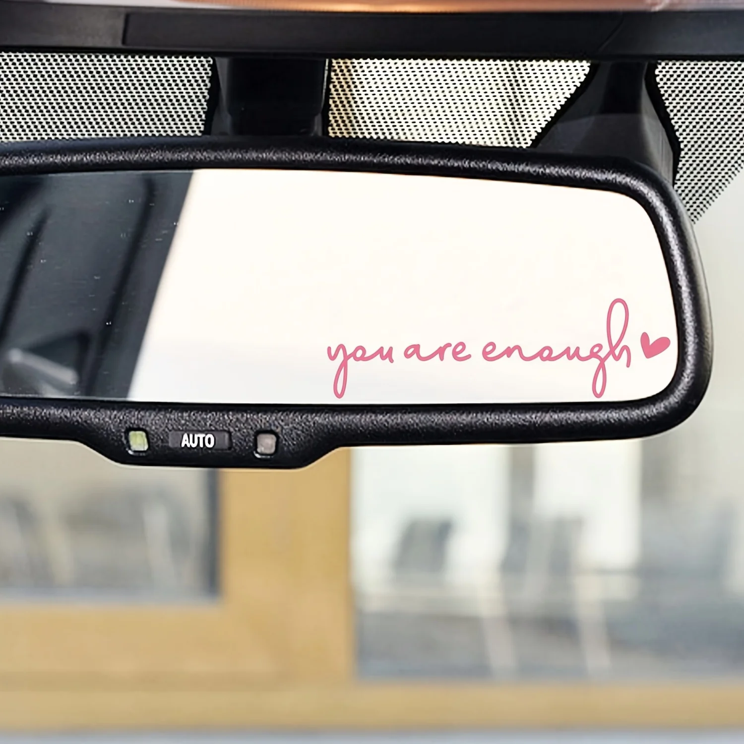 3PCS You Are Enough Sticker Inspirational Quote Vinyl Decal Car Rearview Mirror Laptop Water Bottle Decor Gift