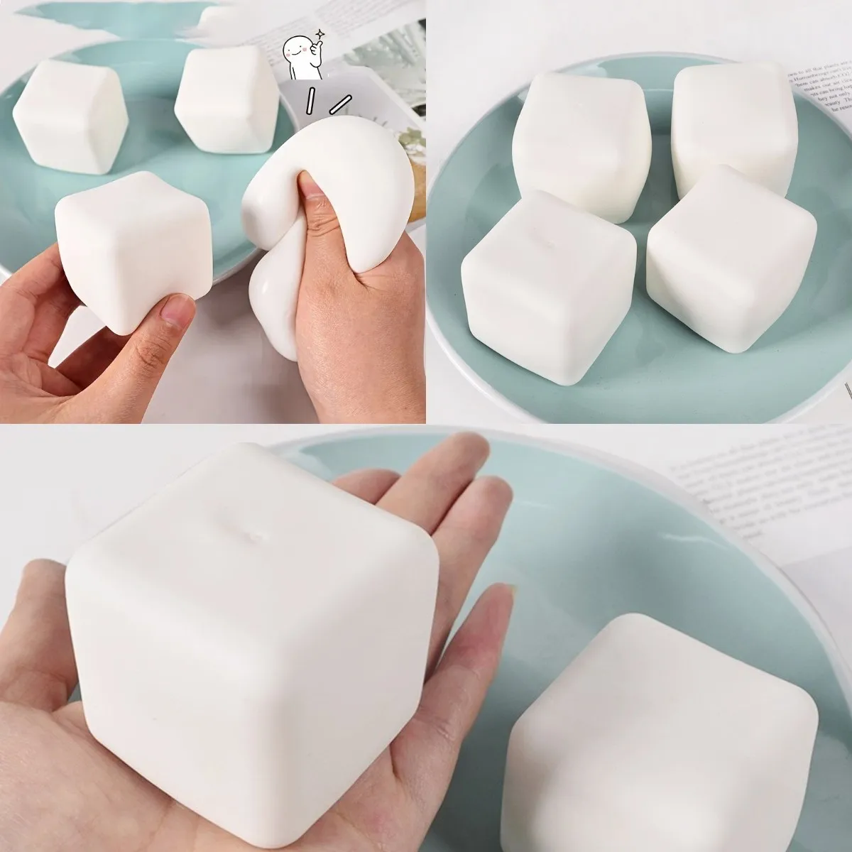 Pelotas antiestrés de Tofu blando, juguetes sensoriales para autismo, alivio del estrés y la ansiedad, juguetes antiestrés, bolas de agua para masa, regalos a granel para adultos y niños