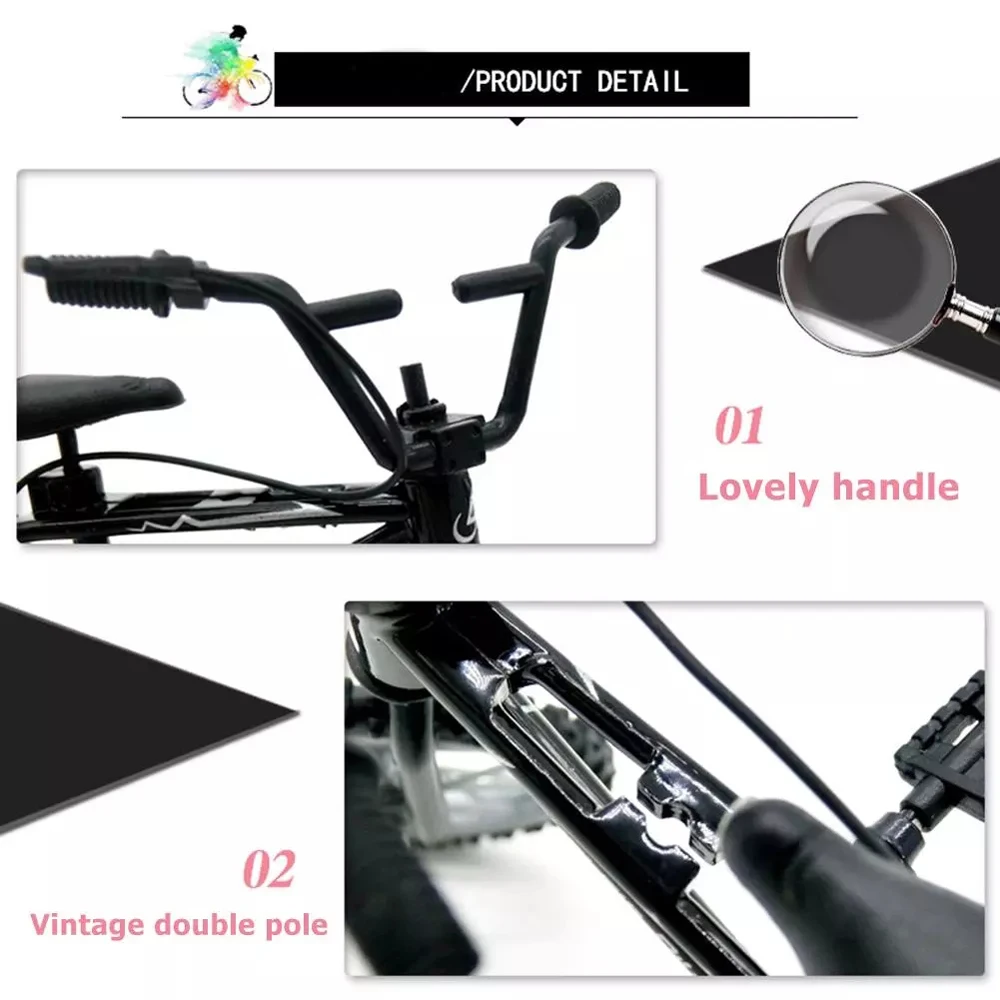 จําลองสําหรับเด็กโลหะผสมยางอะไหล่ของเล่น MINI Finger BIKE จักรยาน Bmx จักรยาน BMX จักรยานมินิจักรยาน