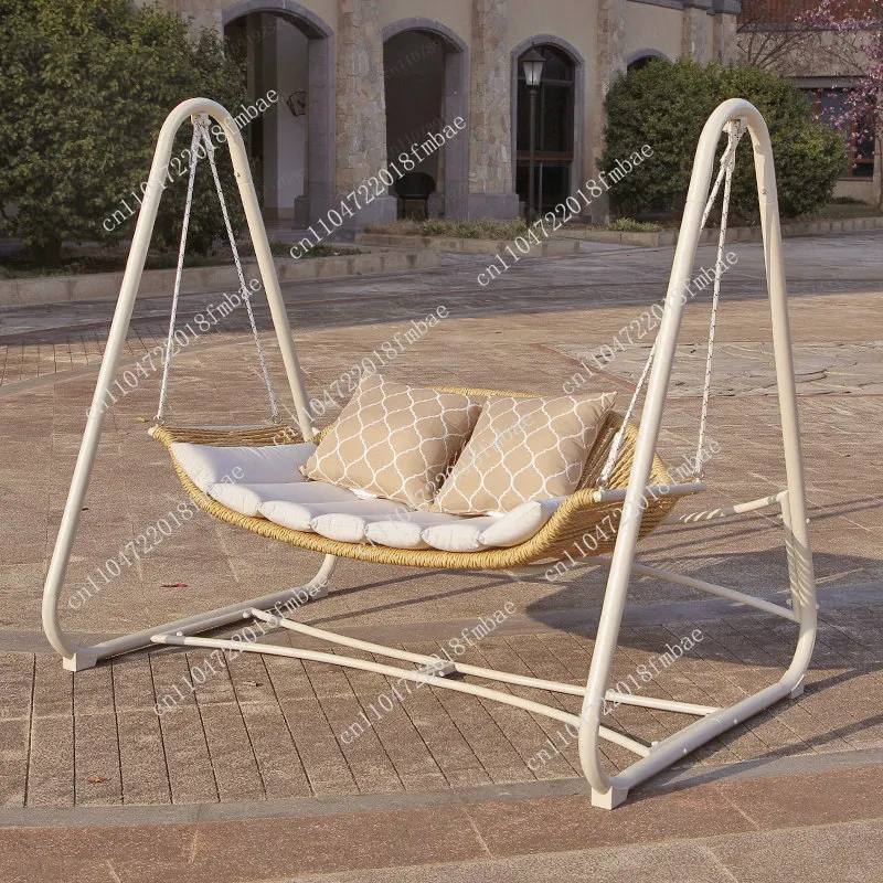 

Outdoor Courtyard Swing Rocking Chair Outdoor Small Courtyard Balcony Garden Double Hammock Adult Internet Celebrity Hammock