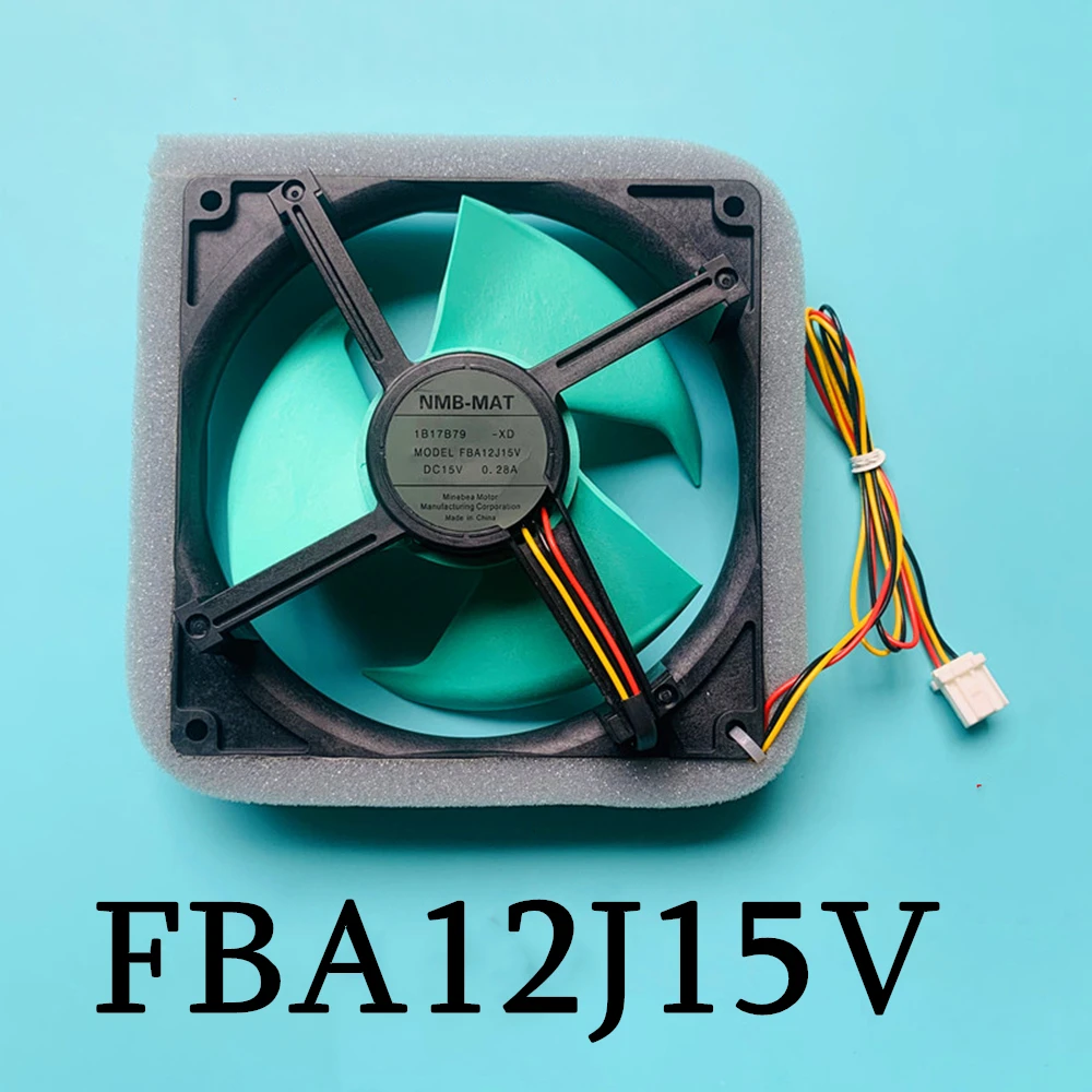 Cooling Fan FBA12J15V DC 15V 0.28A 2500RPM 12cm 12025 120x120x25mm 3-Pin,for Refrigerator JJ2245 JJ2249 SJ2266 SJ3265 SGE5503