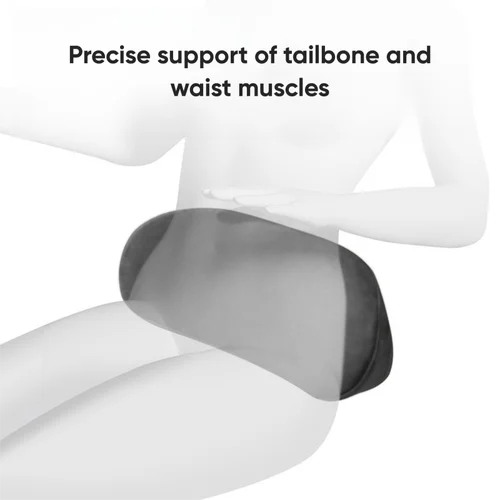 Imagen 2 del producto Almohada de apoyo Lumbar para coche, almohada Lumbar de espuma viscoelástica para aliviar el dolor de espalda baja, cojín de espalda para conducir