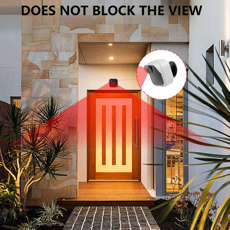 Silicone Protective Case For Blink Outdoor 4 Camera Cover Shell Antiscratch Waterproof Camera Replacement White