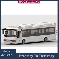 City Airport Shuttle Bus Model Building Blocks Assembly MOC Transport Vehicles Bus Collection Toys Gifts