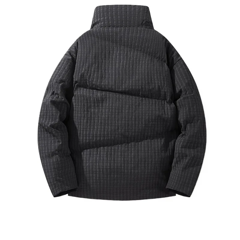 แจ็คเก็ตยูนิเซ็กซ์แฟชั่นฤดูหนาวใหม่ สไตล์ลำลอง ธุรกิจ วัยรุ่น คอตั้ง ทรงหลวม กันลม แจ็คเก็ตคู่รัก แจ็คเก็ตดาวน์อเนกประสงค์ สีพื้น