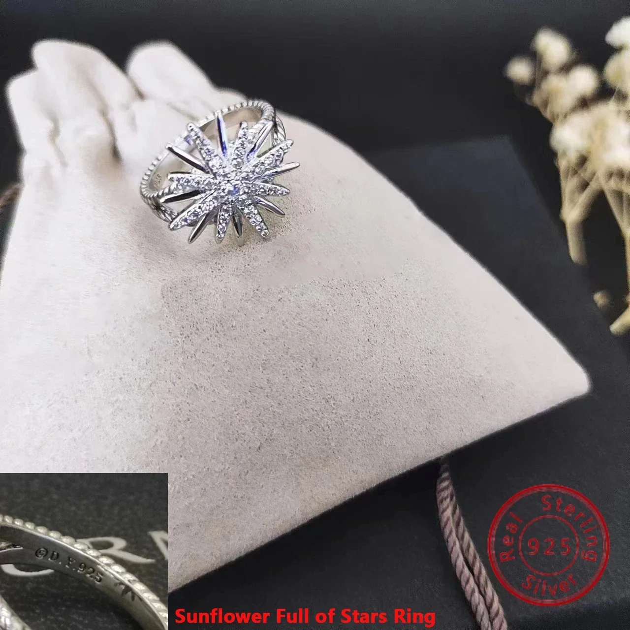 

High Quality Stylish 925 Silver Dy Gemstone Setting Dazzling Party Style