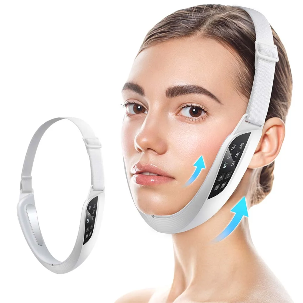 

6 Modes Face Beauty Instrument Electric V Face Lifting Device Double Chin Removal V-Shaped Face Slimming Machine Facial Massager