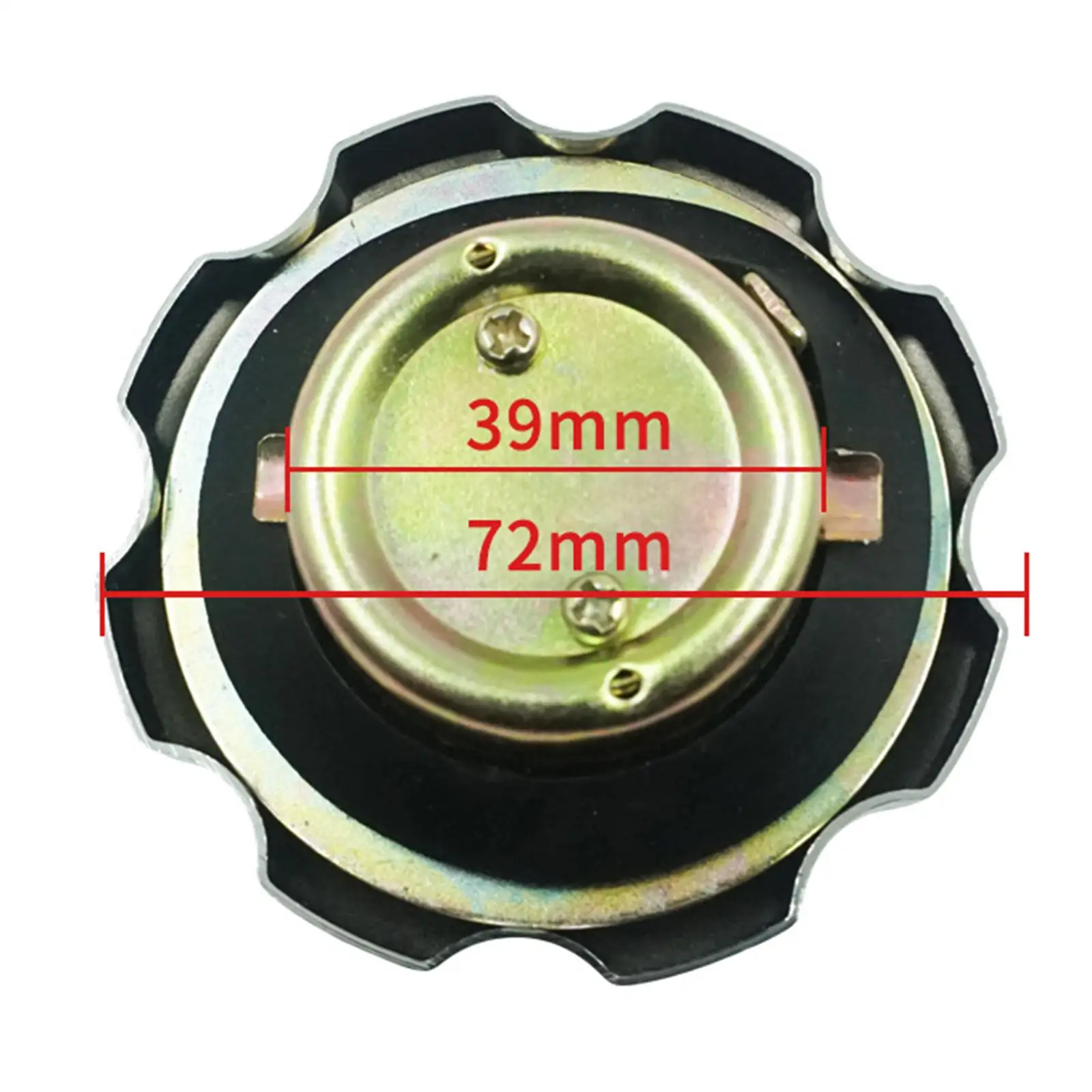 Motorcycle Fuel Tank Cover with 2 Keys Convenient Installation Exquisite Workmanship Aluminum Locking Fuel Cap Assembly Repair