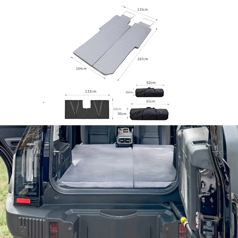 Auto Mattress Latex Sleeping Pad Fit for JETOUR Traveler T2 2024 Modified Special Car Trunk Car Mattress Interior Accessories