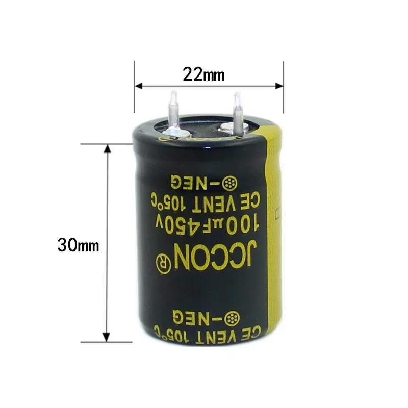 450v100uf JCCON Thick-foot Electrolytic Capacitor Volume 22x30 Inverter Power