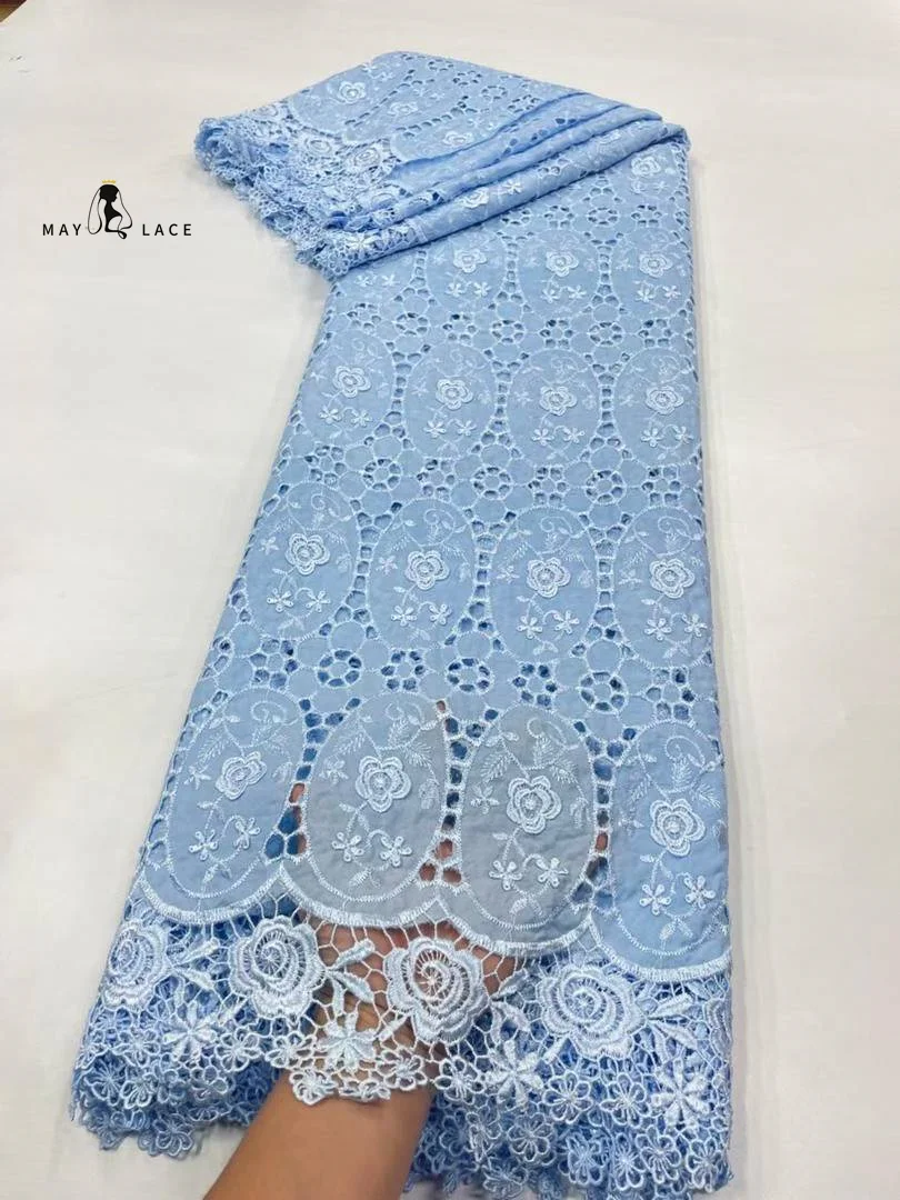 

French Mesh Milk Silk Lace Fabric 2025 African Tulle Chiffon Lace Fabric 5 Yards for Nigerian Bridal Wedding Party Dresses women