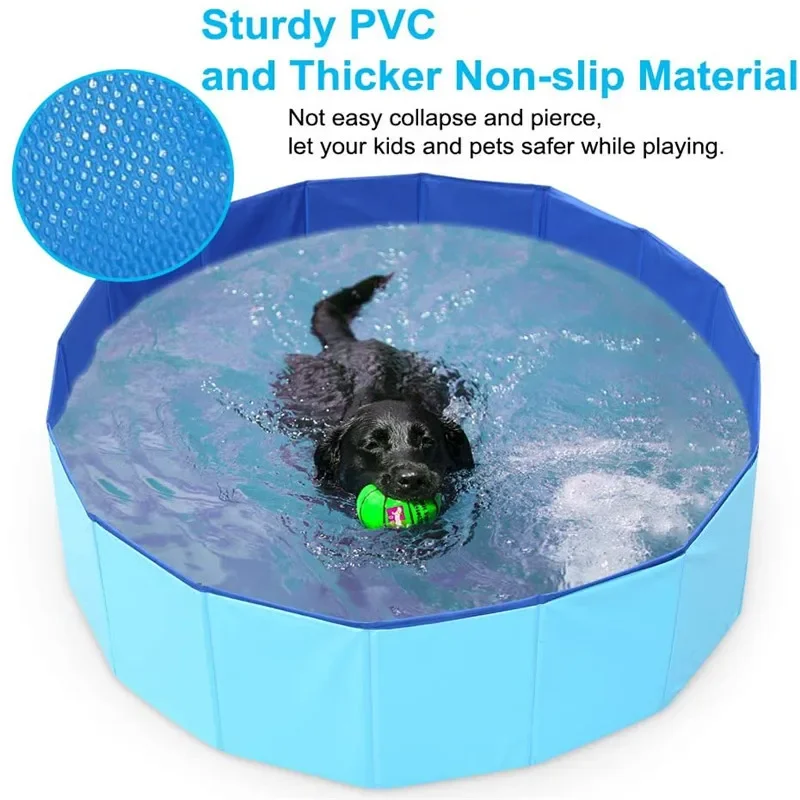 Swimming Pool Foldable Waterproof and Wear-resistant Portable PVC Material Dog Stuff Things for Dogs Pet Supplies Large Family