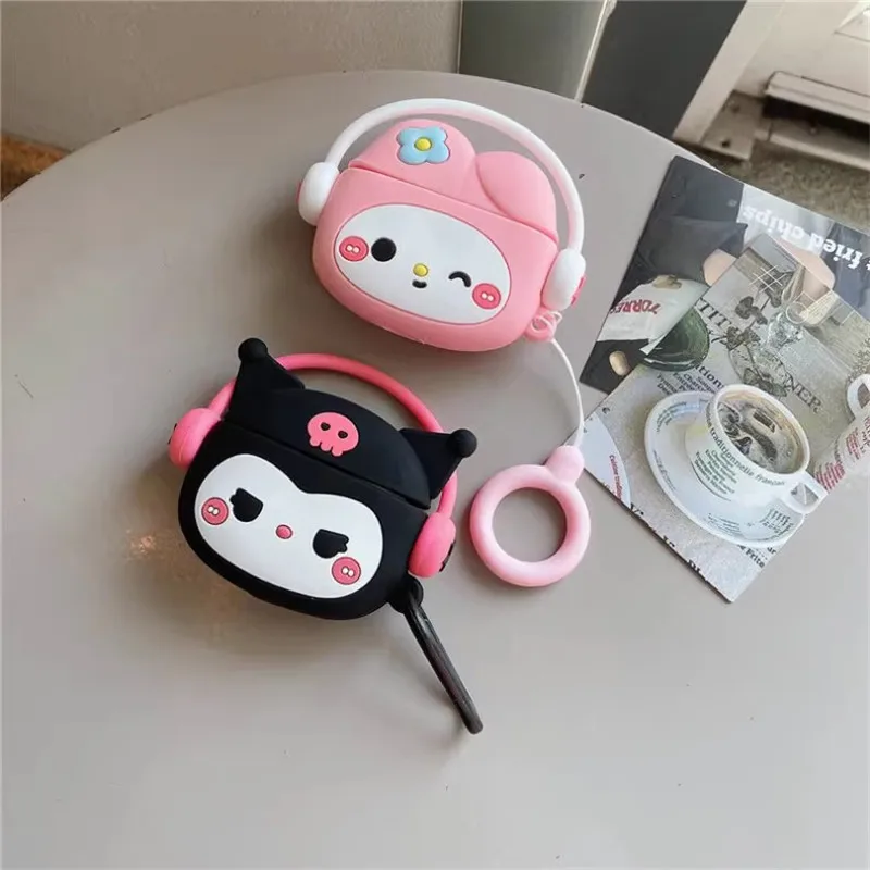 MINISO Sanrio Earphone Case for Huawei Freebuds SE2 Kuromi Melody Silicone Wireless Earbuds Charging Box Protective Cover