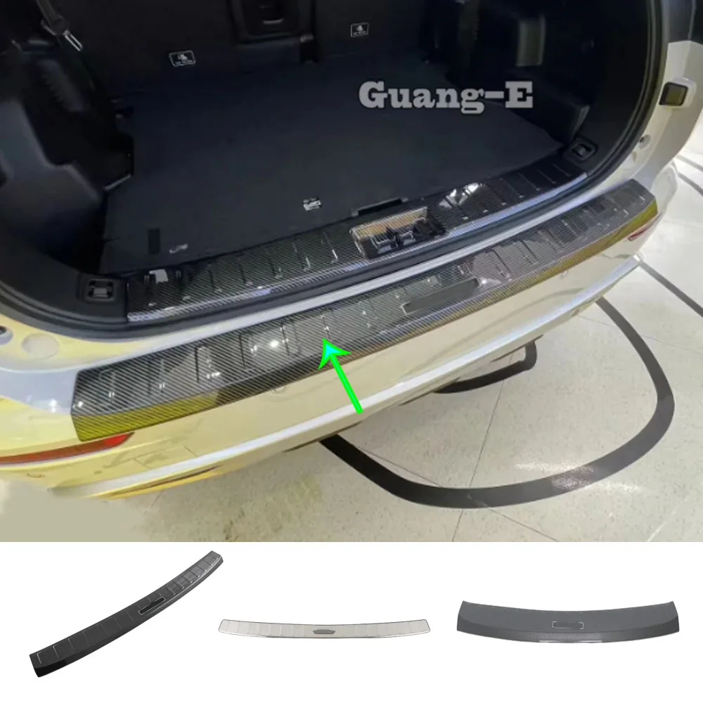 For Mitsubishi Outlander 2022 2023 2024+ Car External Rear Bumper Pedal Trim Cover Frame Trunk Back Tail Accessories Stickers
