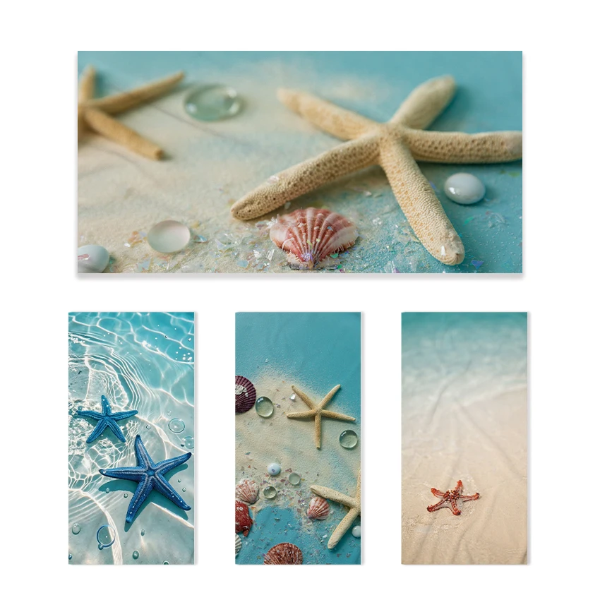75x150cm Ocean Starfish Seashell Print Beach Towel Sand Bath Towels Summer Swimming Pool Travel Blanket Soft Beach Blanket