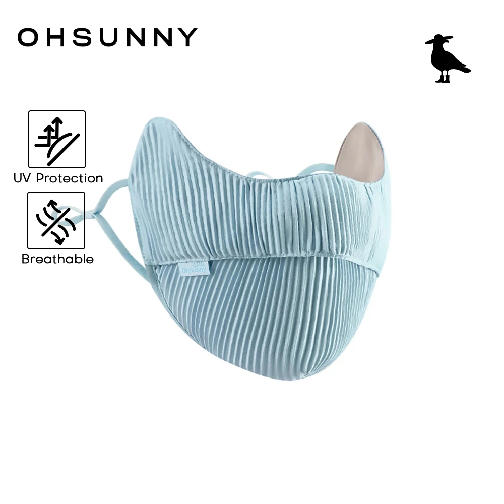 

OHSUNNY Breathable UV Masks Summer Sun Protection Mask for Women UPF50+,Outdoor Cycling Face Cover with Cooling Lining