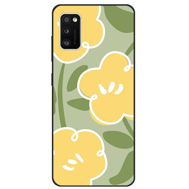 Samsung Galaxy A41 A 41 SM-A415F ブラック用スマホケース、Samsung Galaxy A41用ソフトTPUバックカバーシリコンケース