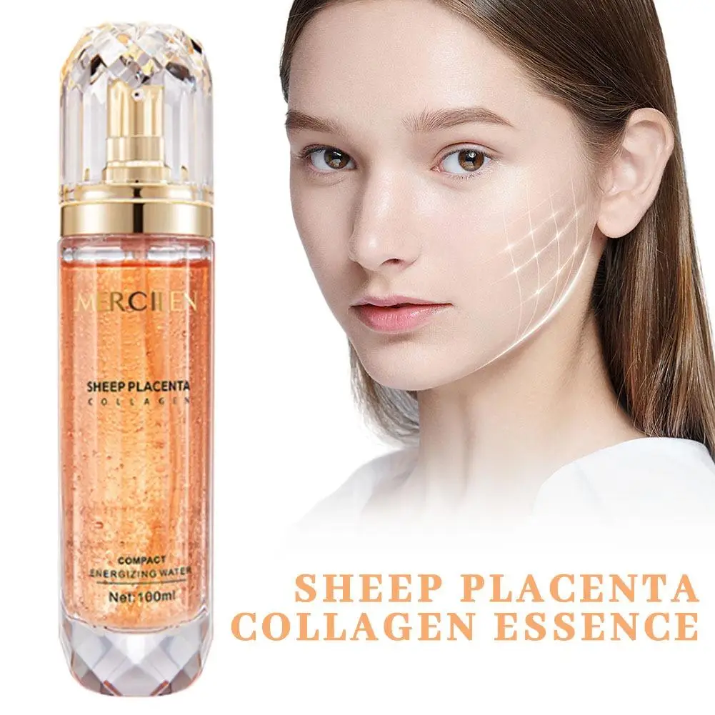 

Эссенция-вода с коллагеном из овечьей плаценты: глубокое питание, укрепление кожного барьера, длительное увлажнение для нежной сияющей кожи