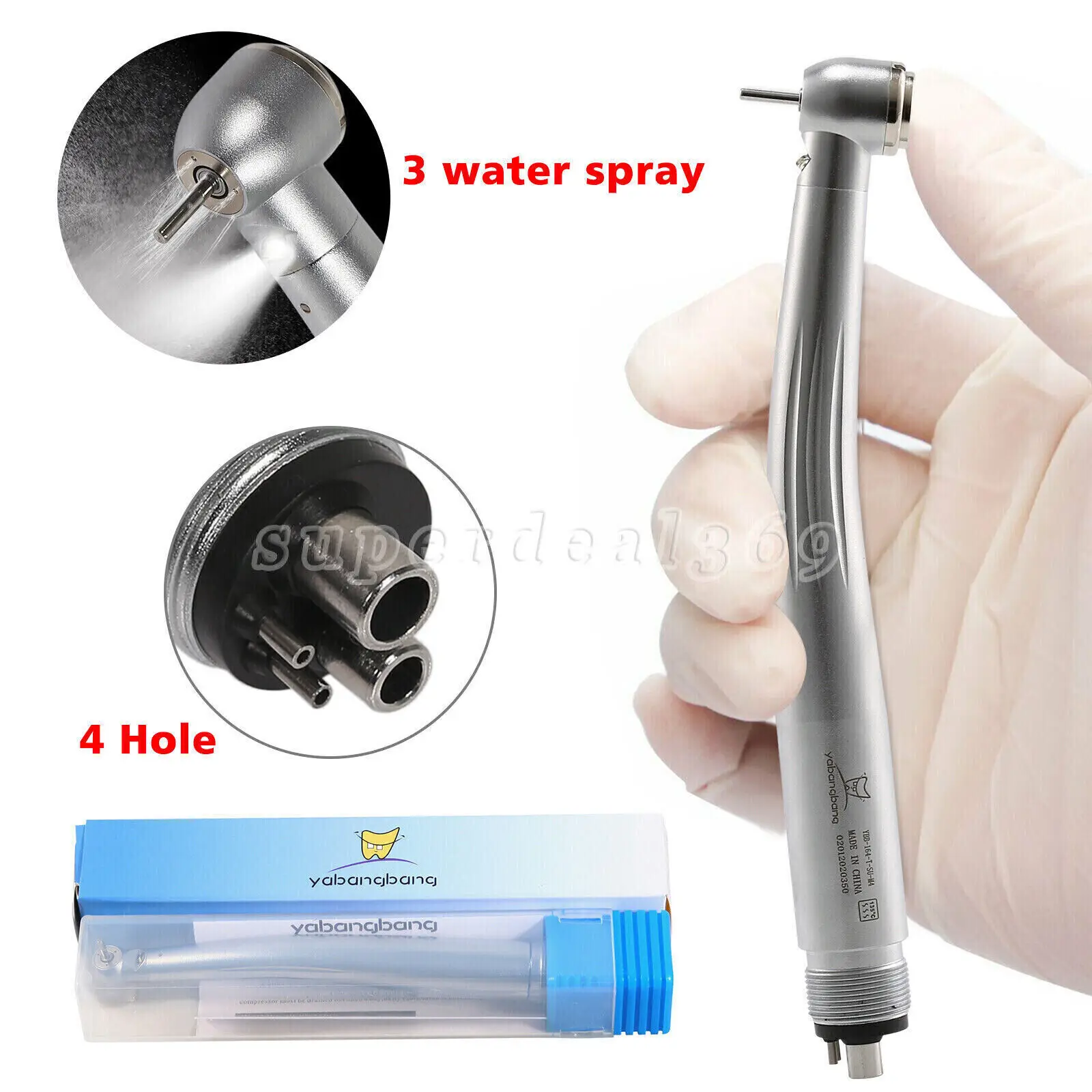 Gerador E De Fibra Óptica Dental Handpiece De Alta Velocidade, Ajuste De Turbina De Cabeça Grande, Nsk Pana Max, LED, Sem LED, 2, 4 Buracos