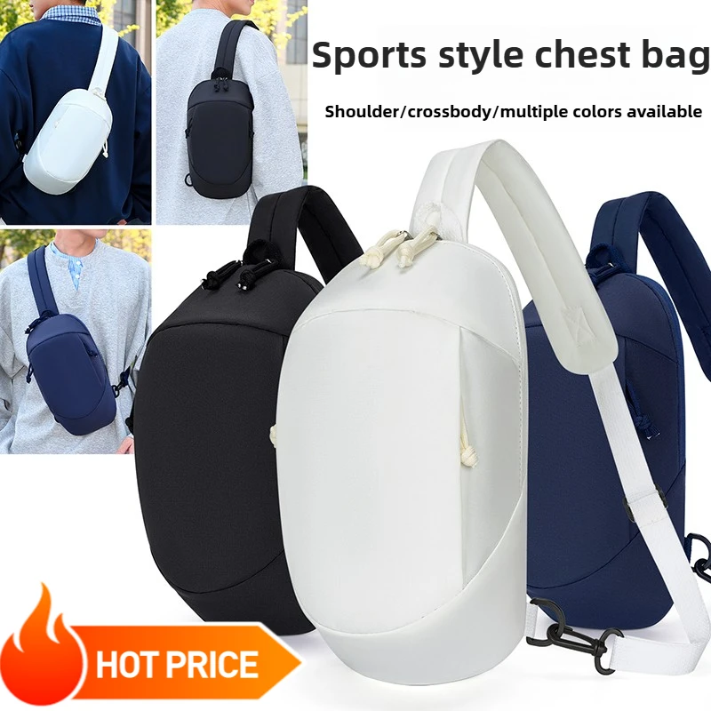 

Men's Trendy Casual Crossbody Bag Multi-functional Versatile Single Shoulder Chest Bag for Couple