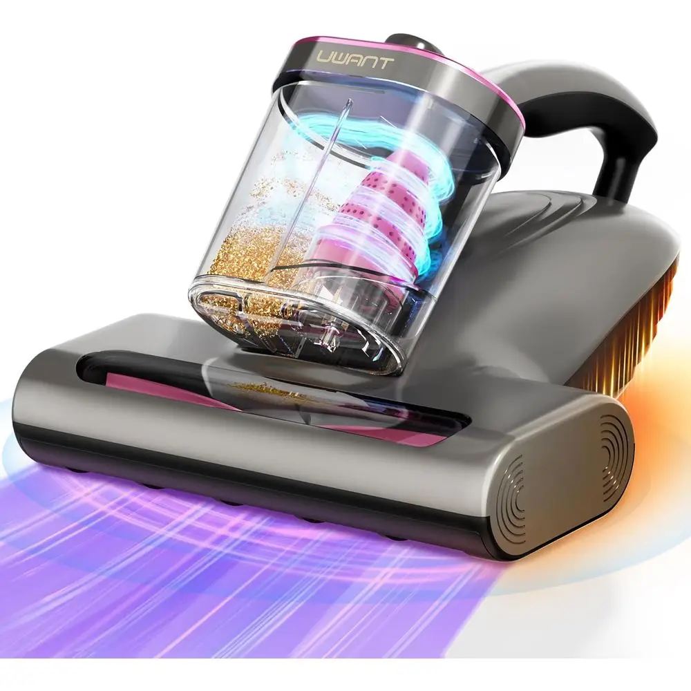 

Ultra-Powerful 450W UV-C Bed Vacuum Cleaner with HEPA Filter, 16KPa Suction and 36000 RPM Tapping