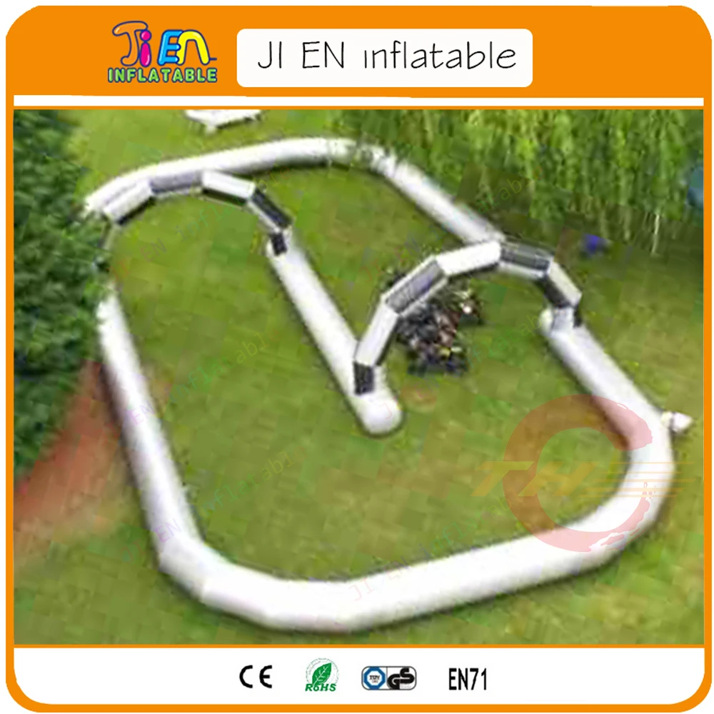 

fast air shipping inflatable air track for gokart race, portable inflatable race track, rc mega rally race racing air tracks