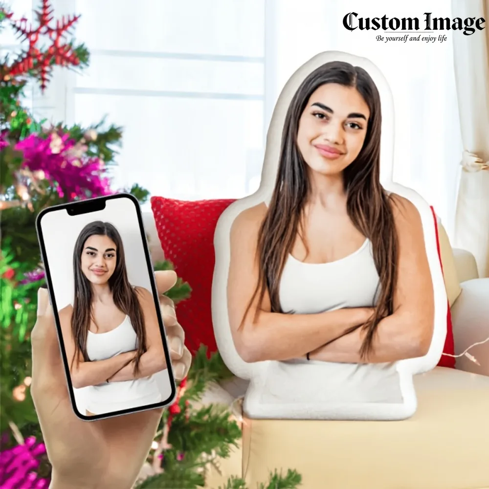 

Custom Portrait Cute Human Pillow Personalized Photo Pillow With Your Favorite Avatar Pattern Memorial Gift For Family Friends