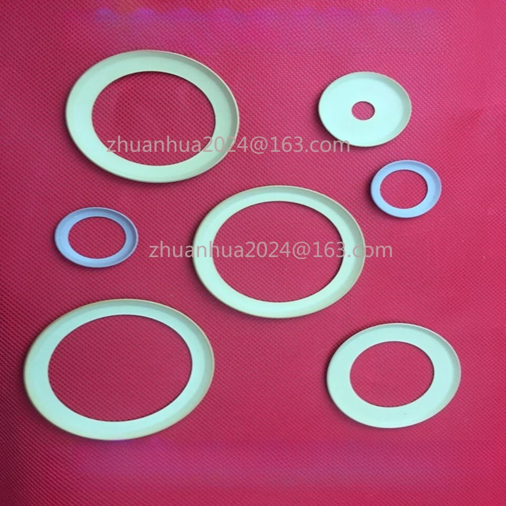 2 pçs silencioso óleo-livre compressor de ar bomba de vácuo anel de pistão anel de borracha tigela de couro