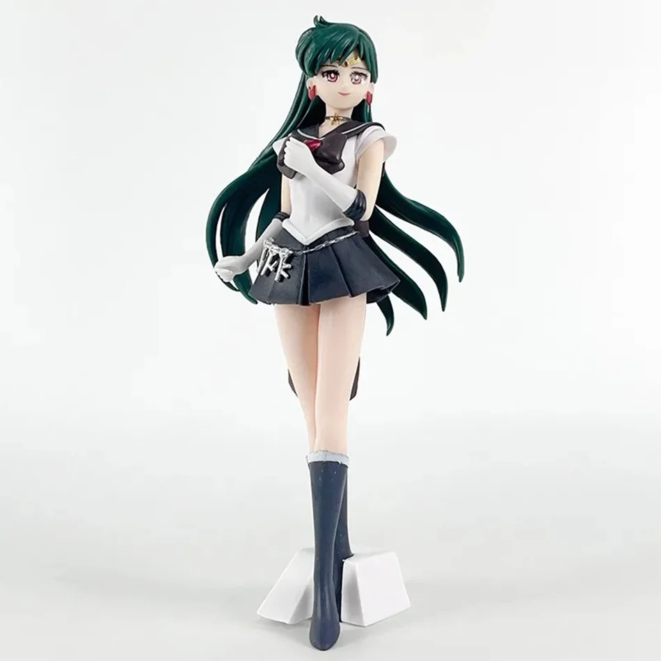 23cm Anime Sailor Moon Meiou Setsuna Figure GLITTER&GLAMOURS Kaiou Michiru Tenoh Haruka Tomoe Hotaru Action Figurine Toy Gift view 3