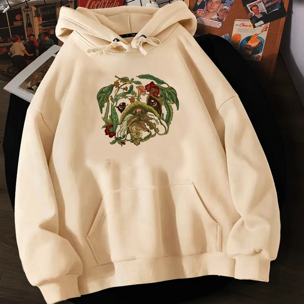 Sudaderas con capucha de Bulldog para mujer, Jersey japonés de los años 90, Camisa con capucha Kawaii para mujer