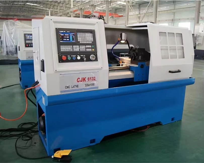 CNC Lathe CJK6132  Hot Sales GSK System High Performance Mini 500mm CNC Lathe  With Servo Motor