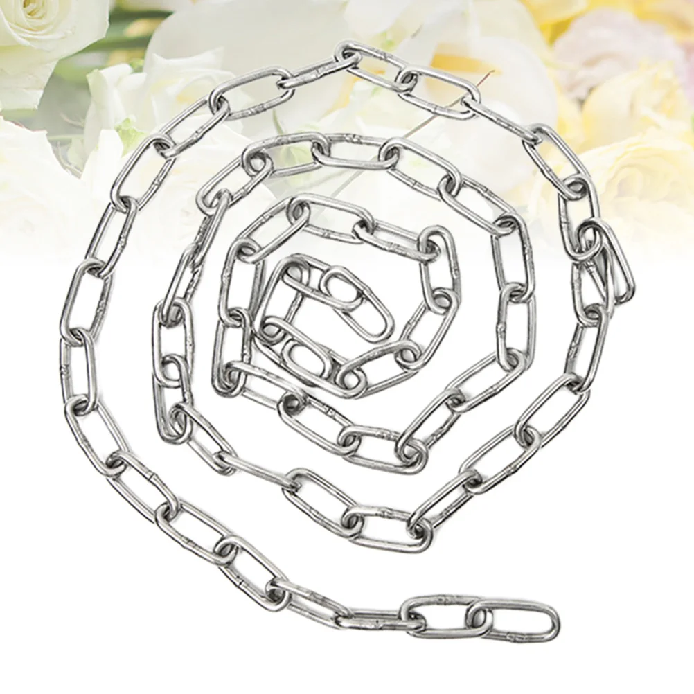 

1Pcs 4 Meter Heavy Duty Stainless Steel Dog Chain Pet Safety Traction Rope for Outdoor Adventure Travel Use