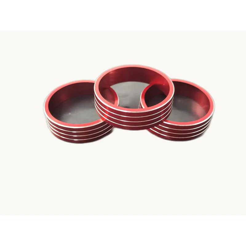 3 قطعة سبائك الألومنيوم ل 2012-2018 ميتسوبيشي ASX أوتلاندر المركزي التيار المتناوب تكييف الهواء مقبض التحكم في الحرارة التبديل غطاء أزرار #2