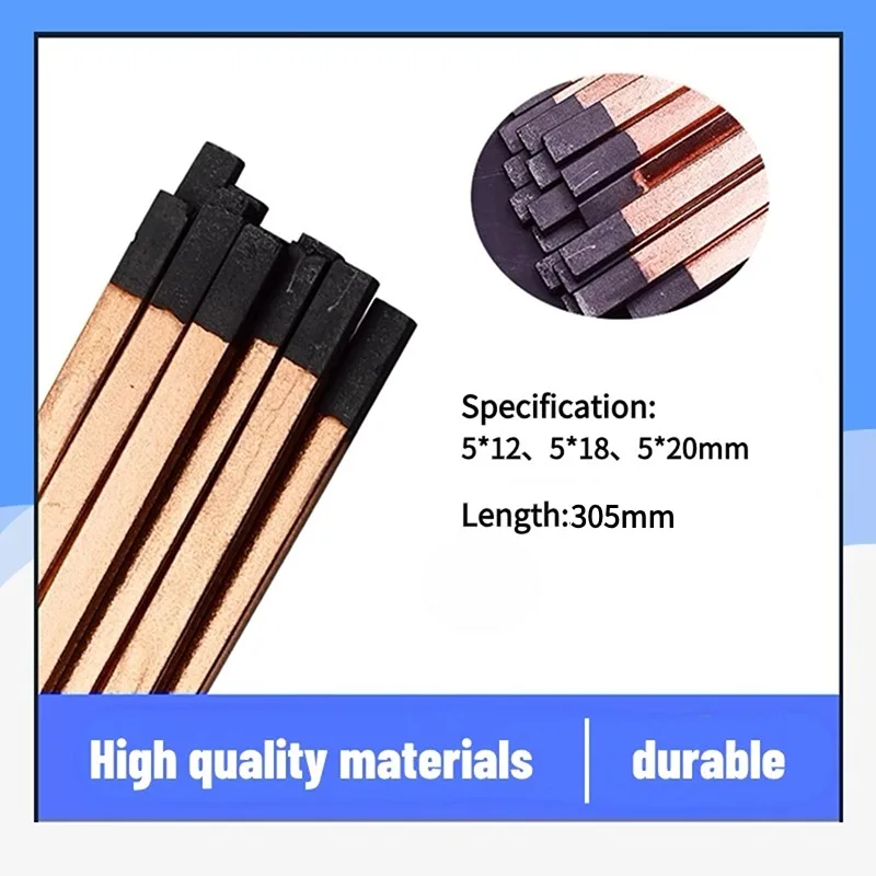 Welding Supplies Arc Gouging Carbon Rod Gouging Carbon Electrodes DC Copper Coated Pointed Arc Air Gouging Carbon4/5/6/7/8/10