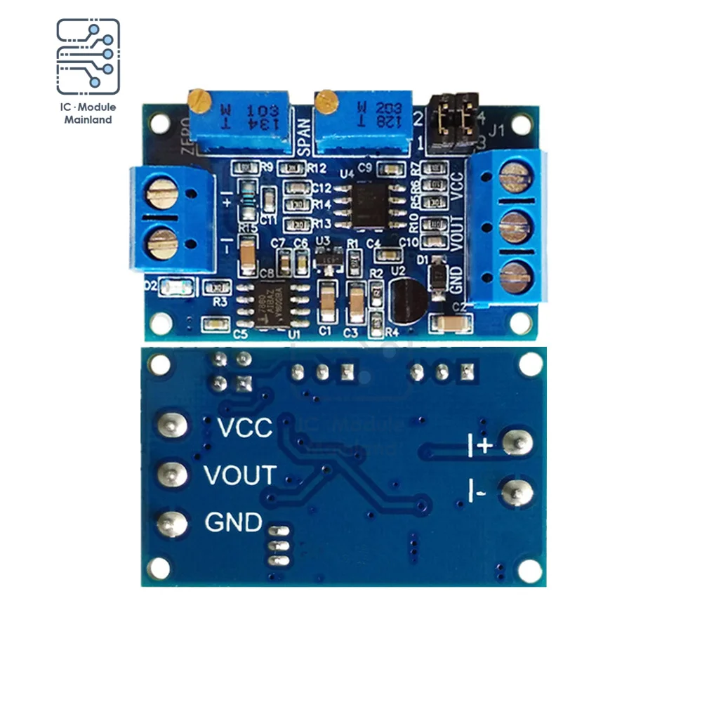 0 -20mA 4 -20mA to 0-3.3V/5V/10V Current To Voltage Module Power Supply Voltage Transmitter Signal Converter Board for Arduino