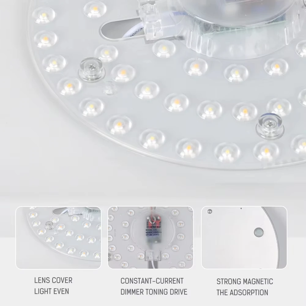IRALAN Led لوحة ل مصباح السقف الثريا 220 فولت الضوء البارد/مصباح لوحة الضوء الدافئ سهلة التركيب المغناطيسي Led مصباح لوح