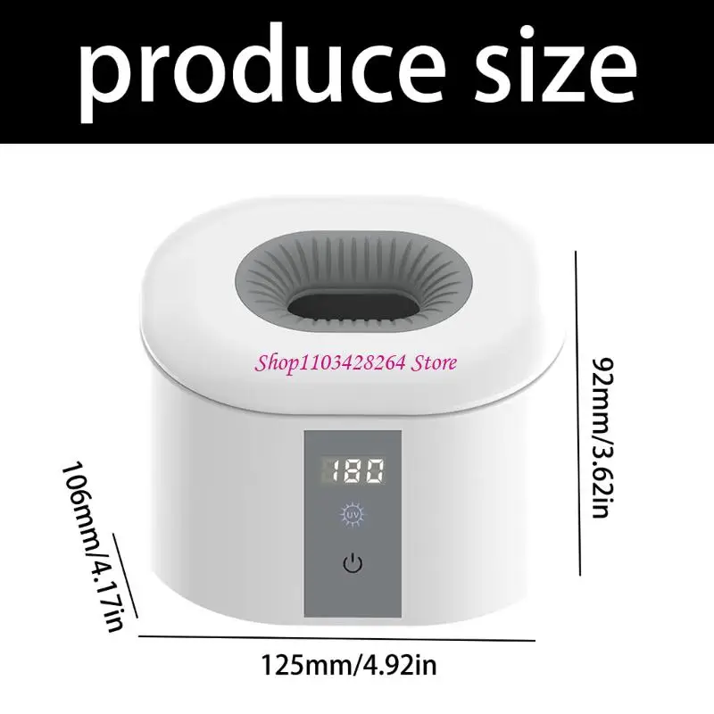 منظف معقم لحلمة زجاجات الأطفال بالموجات فوق الصوتية، مدمج بمؤقت ذكي، هيكل خفيف الوزن، تنظيف عميق #6