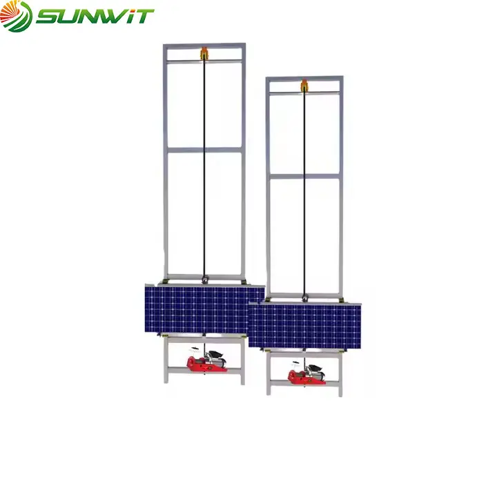 Ac Installation Lifter Roofing Ladder Hoist Domestic Elevator Small Size Electric 20Ft Simple Electrical Ladders