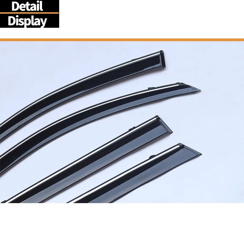 Suitable for Hongqi HS5 2019 Window visor Wind & Rain Deflectors No-Drill Design