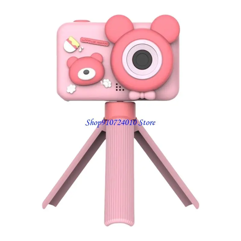 77HD Słodki kreskówkowy aparat cyfrowy z odłączonym stojakiem wysoko defination z przodu