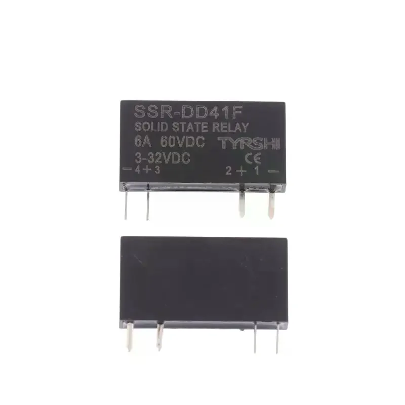 SSR-41FDD/41FDA Solid State Relays DC To DC Slim Relay Module 3-32VDC 6A Mini Relay Non-contact DIN Rail Relay