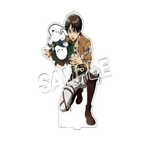 Anime Levi Ackerman Mikasa Eren Yeager Armin Acrylic Stand Erwin Action Figure PVC Stand Model Gift