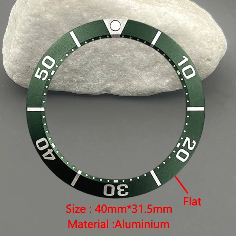 Watch Precision Work Ocean series Flat Aluminium Bezel insert  40*31.5mm Aluminium Bezel Insert Ring