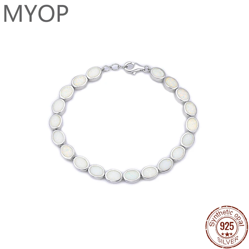 MYOP Moonlight Waltz Starry Romance 925 Sterling Silver Opal Bracelet