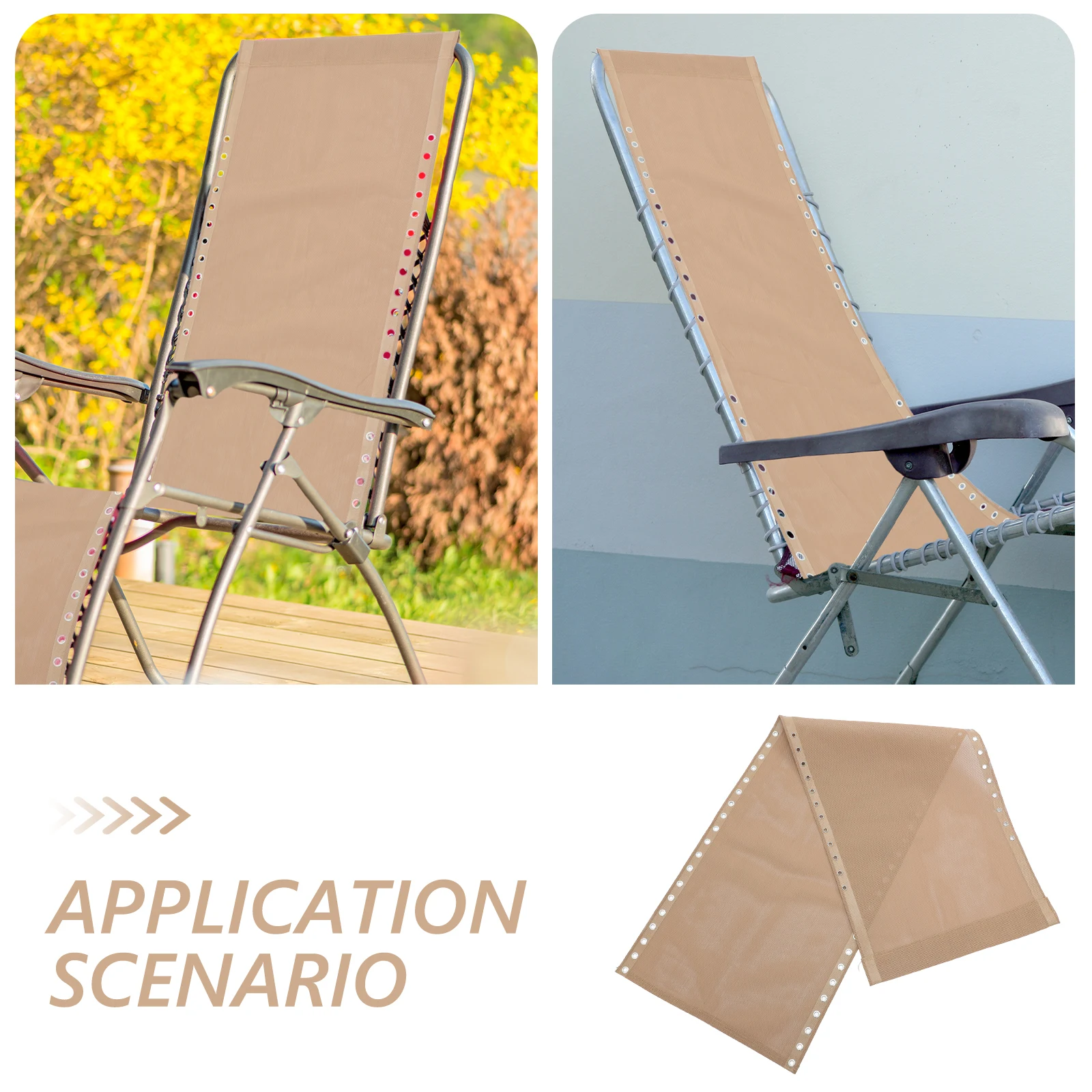 

1 set 1 Set Outdoor Replacement Fabric Portable Deck Chair Cloth Balcony Beach Camping Chair Accessory Durable Multi-Use